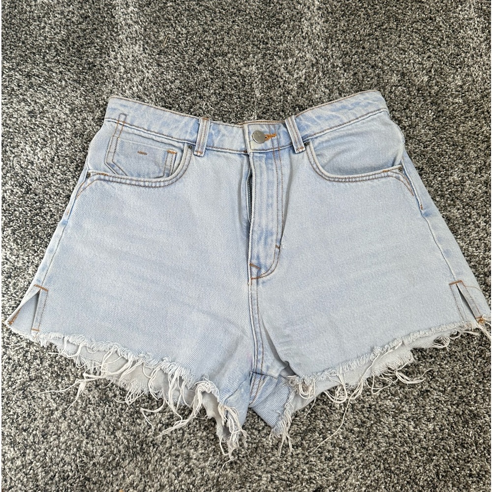 Zara light wash denim shorts